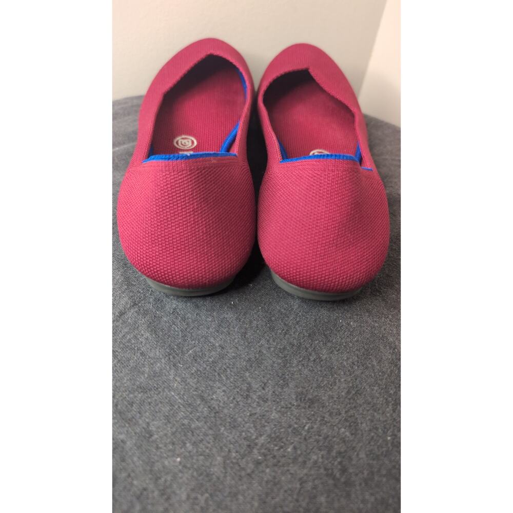Rothy’s The Flat red Knit Ballet Flats Womens 8 Comfortable Washable - Picture 5 of 10